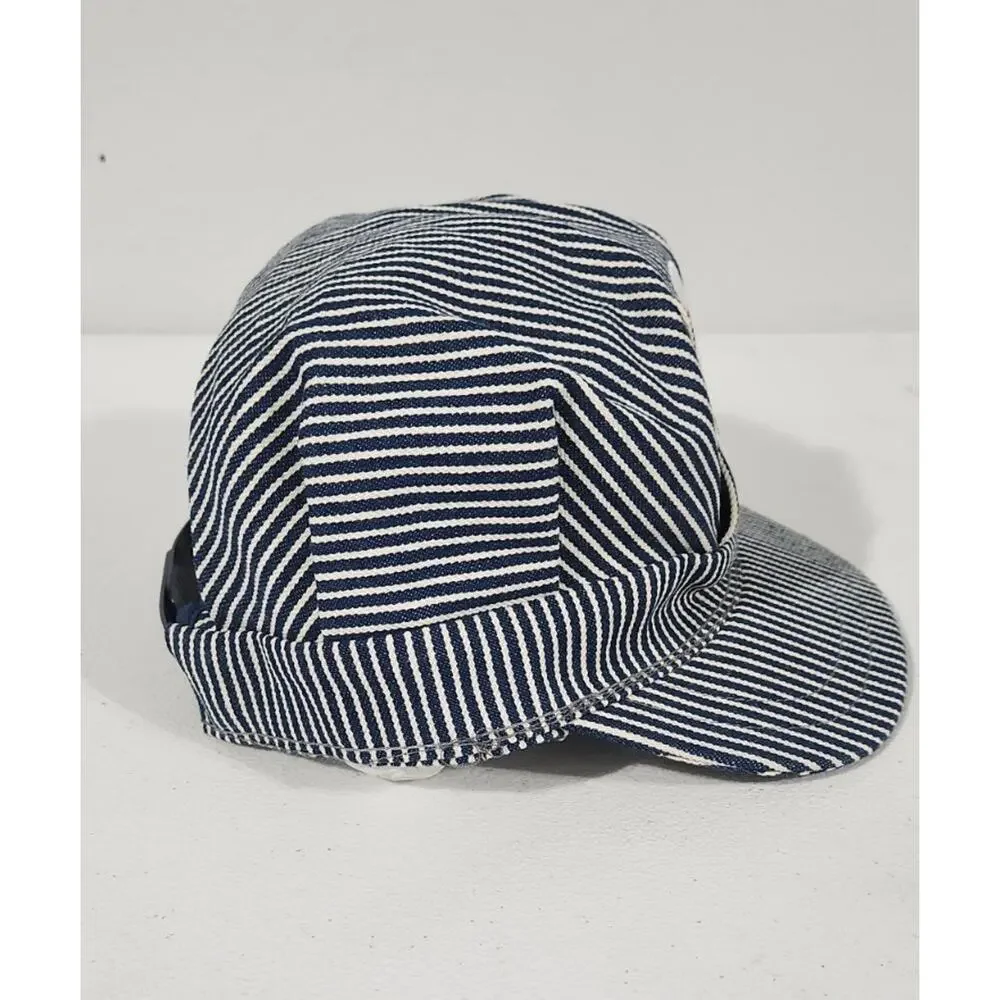Fritz's Railroad Kansas City Child's Size Blue Stripe Snapback Hat Cap Made USA